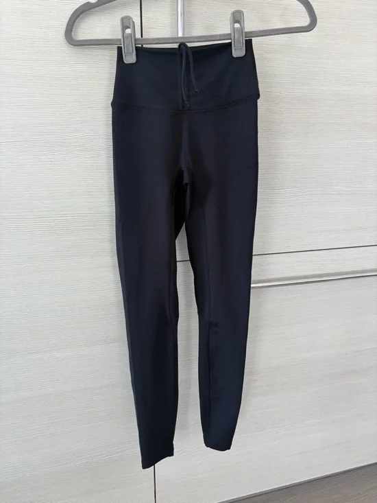 CSB Black Leggings with high waist drawstring - Picture 4 of 8